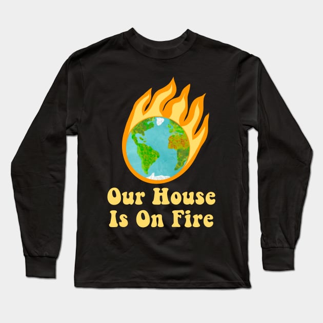 Global Heating Long Sleeve T-Shirt by MorvernDesigns